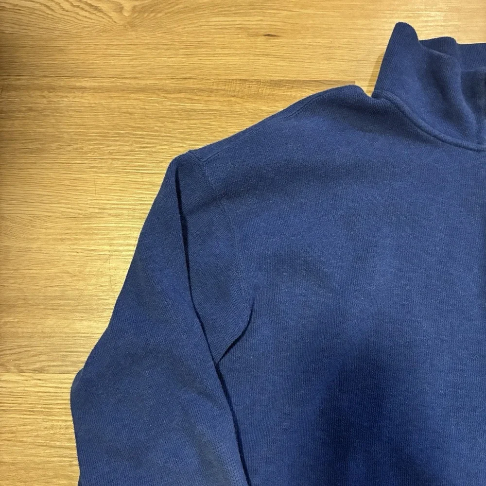 Polo Ralph Lauren Sweater Men's XL Tall Royal Blue 1/4 Zip Pullover Pony‎ Preppy